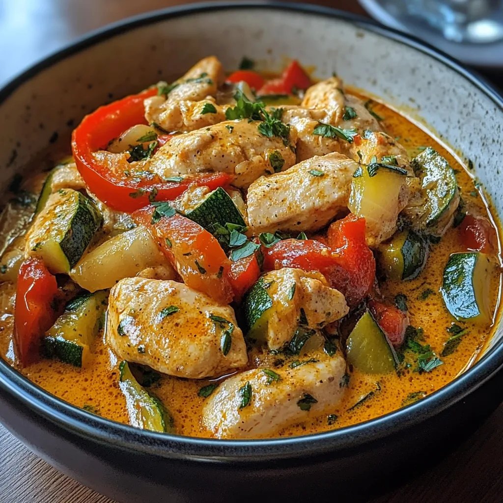 Cremiges Paprika-Zucchini-Hähnchen: An Incredible Ultimate Recipe