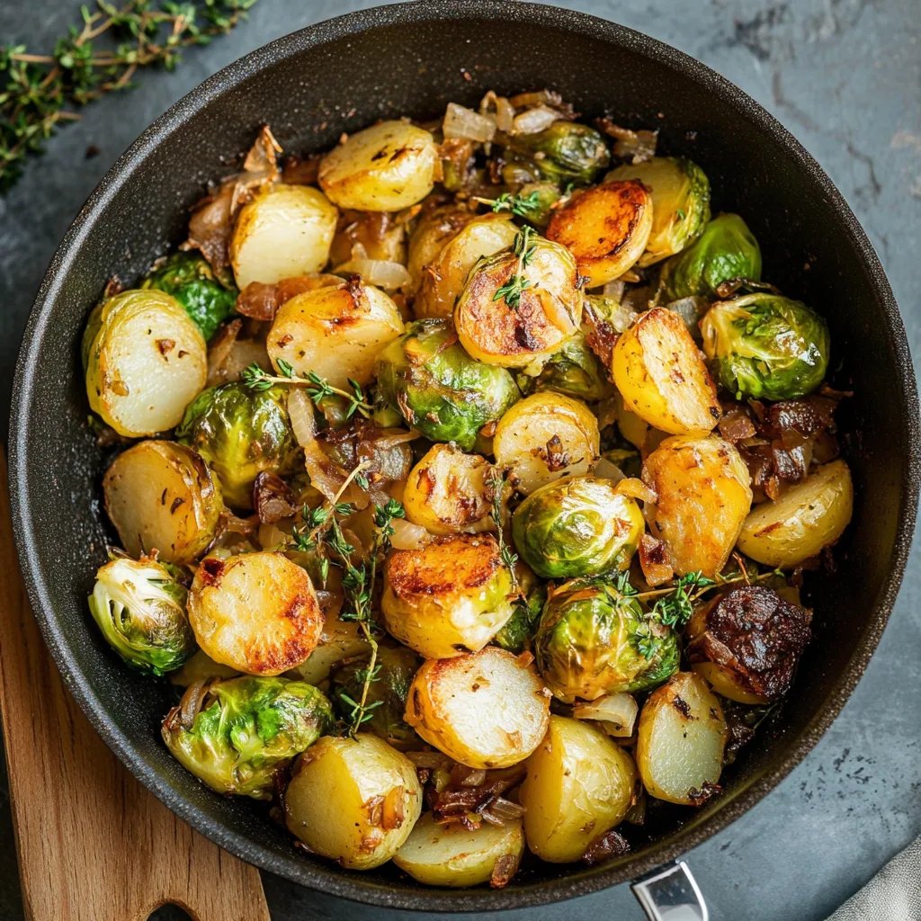Rosenkohl-Kartoffel-Pfanne