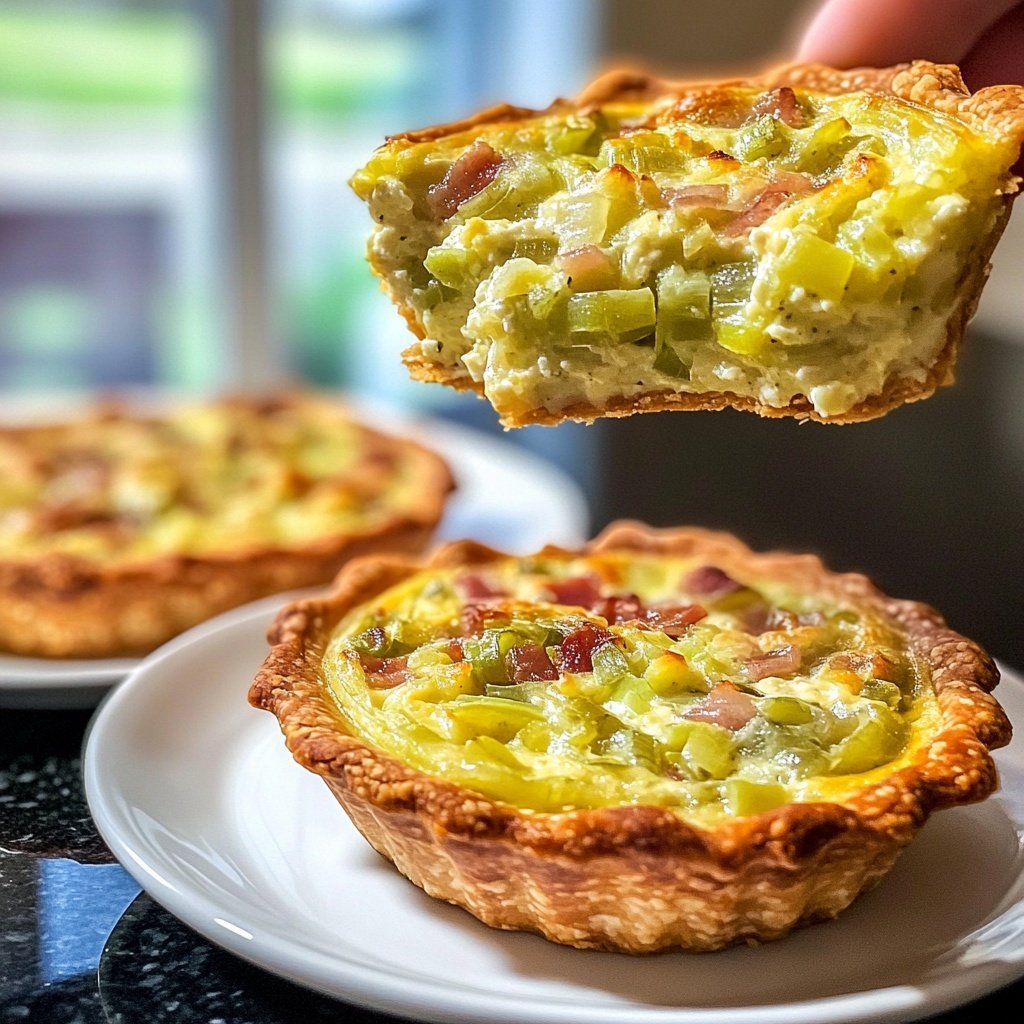 Mini-Quiches mit Lauch und Speck