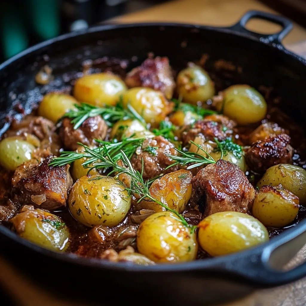 Rosenkohl Auflauf mit Kartoffel und Hackfleisch