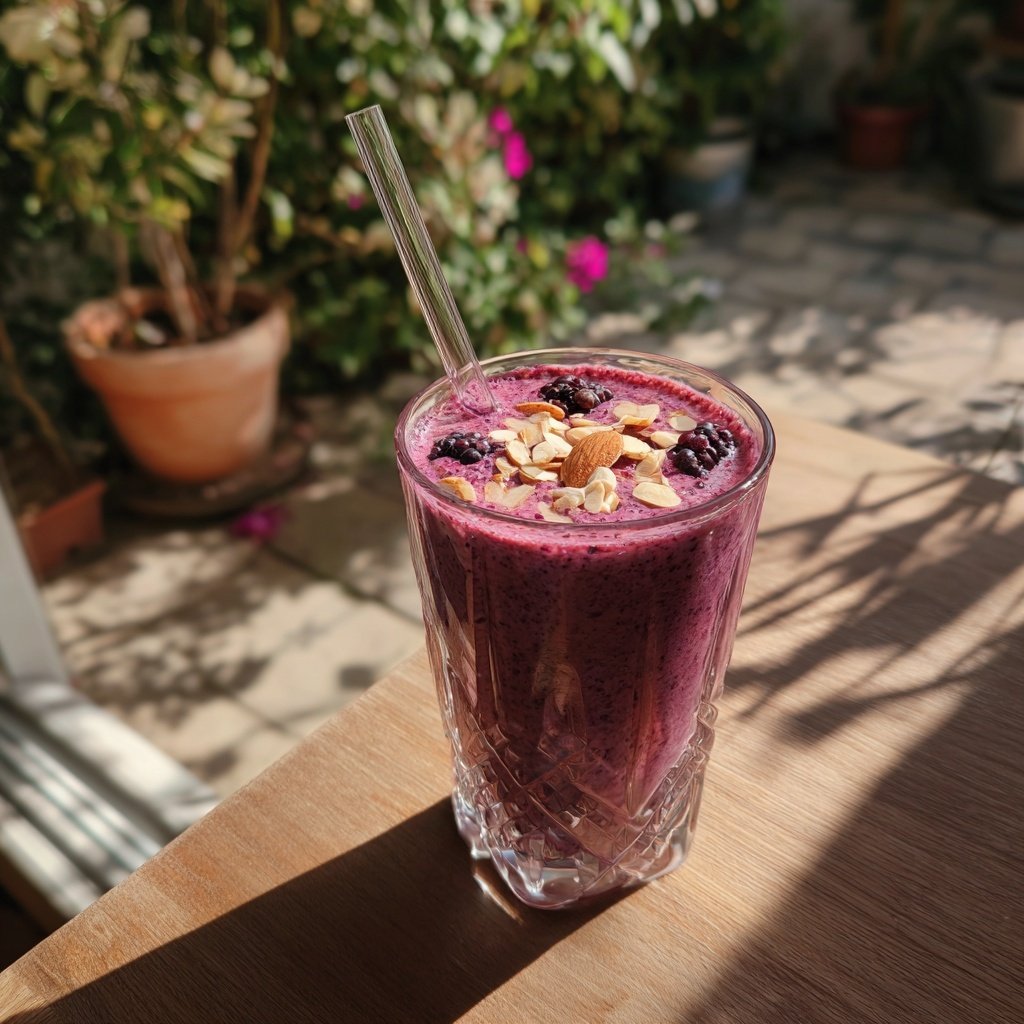 Brombeer Mandel Smoothie