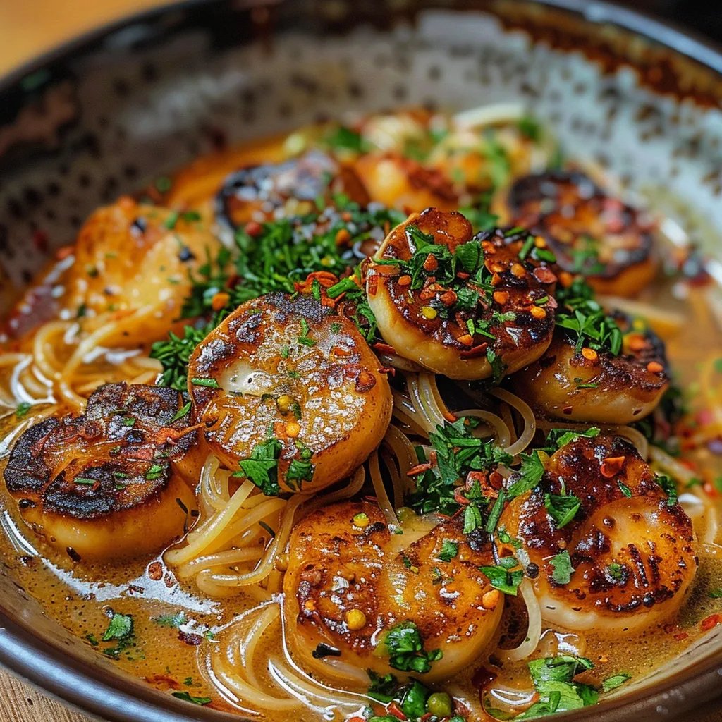 Köstliche cremige Knoblauch