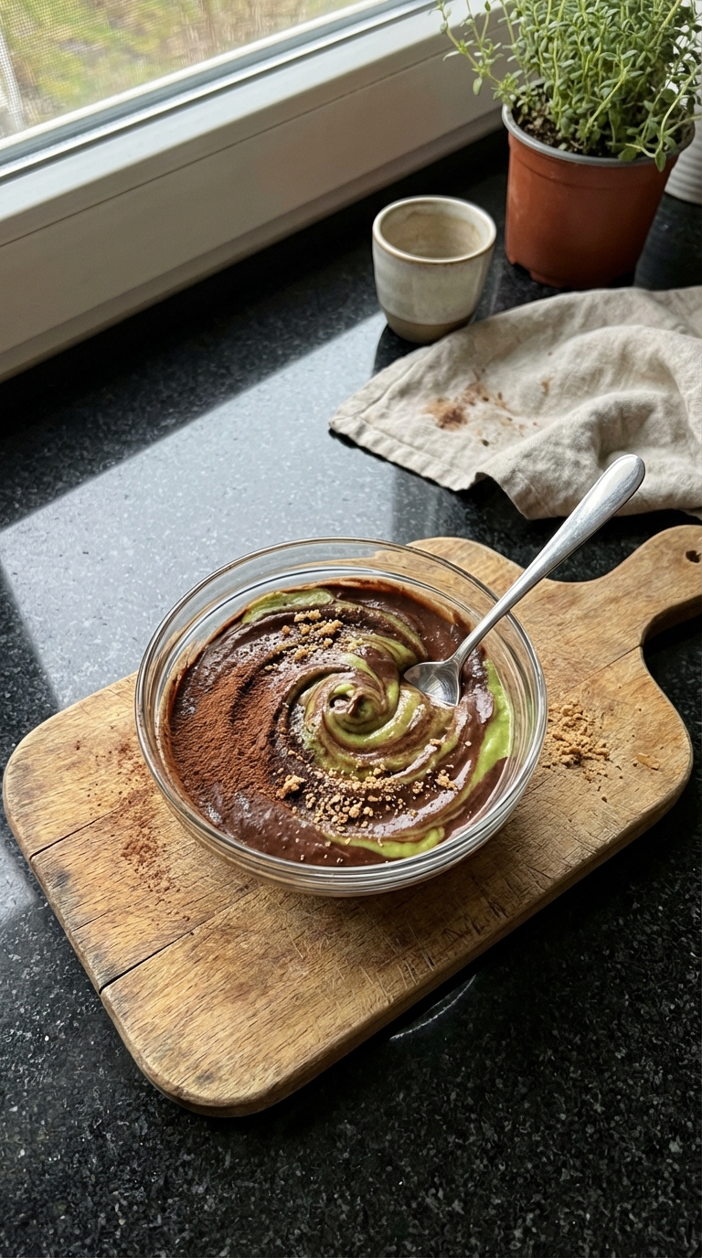 Schokoladen Pudding mit Avocado
