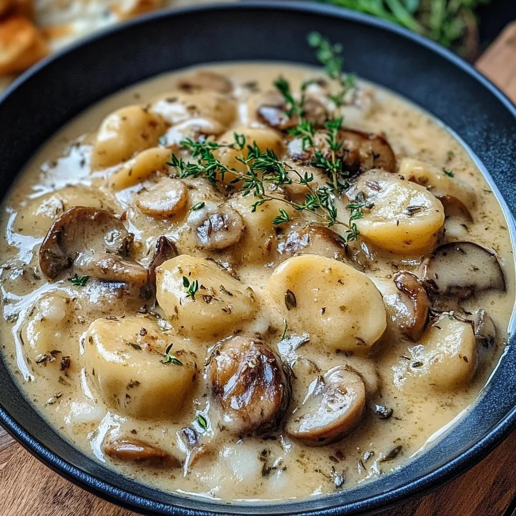 Gnocchi Rezept: Cremige Pilz Pfanne