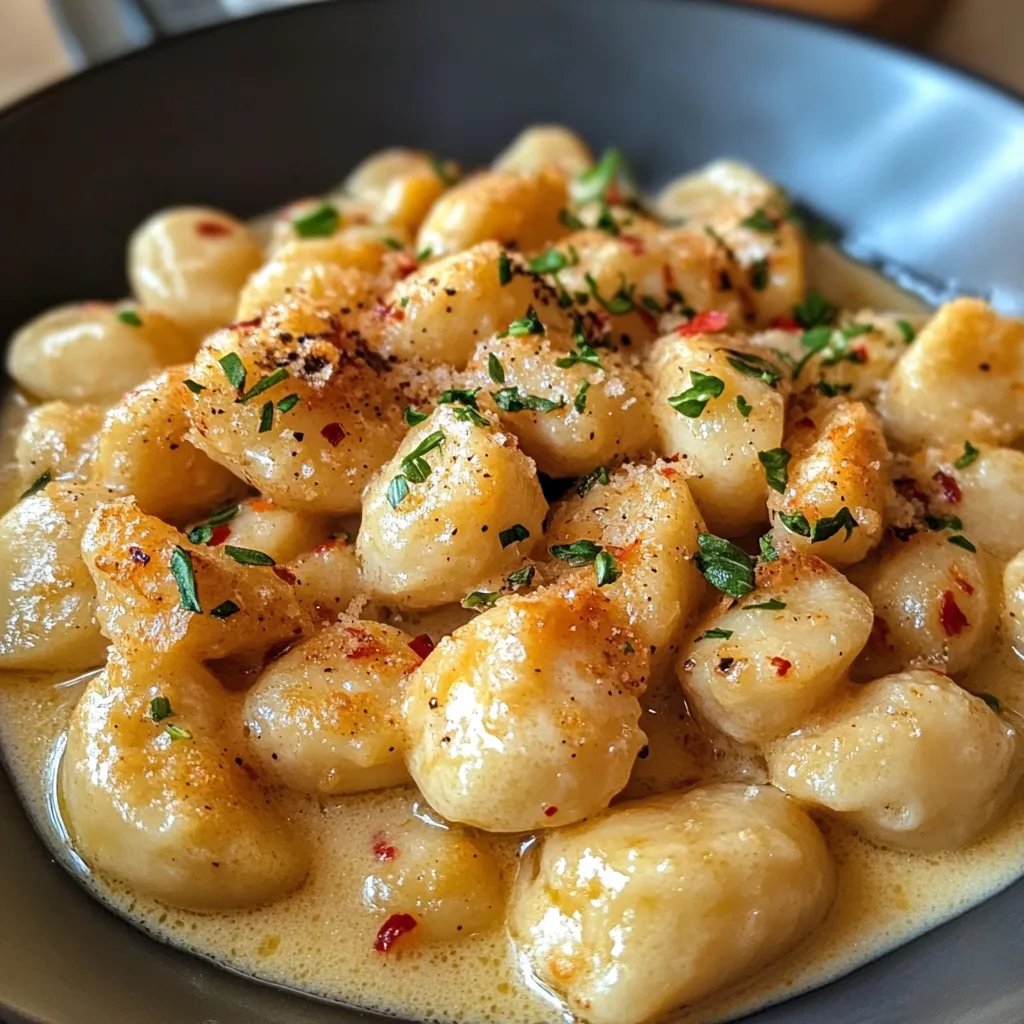 Cremige Gnocchi-Pfanne mit Hähnchen