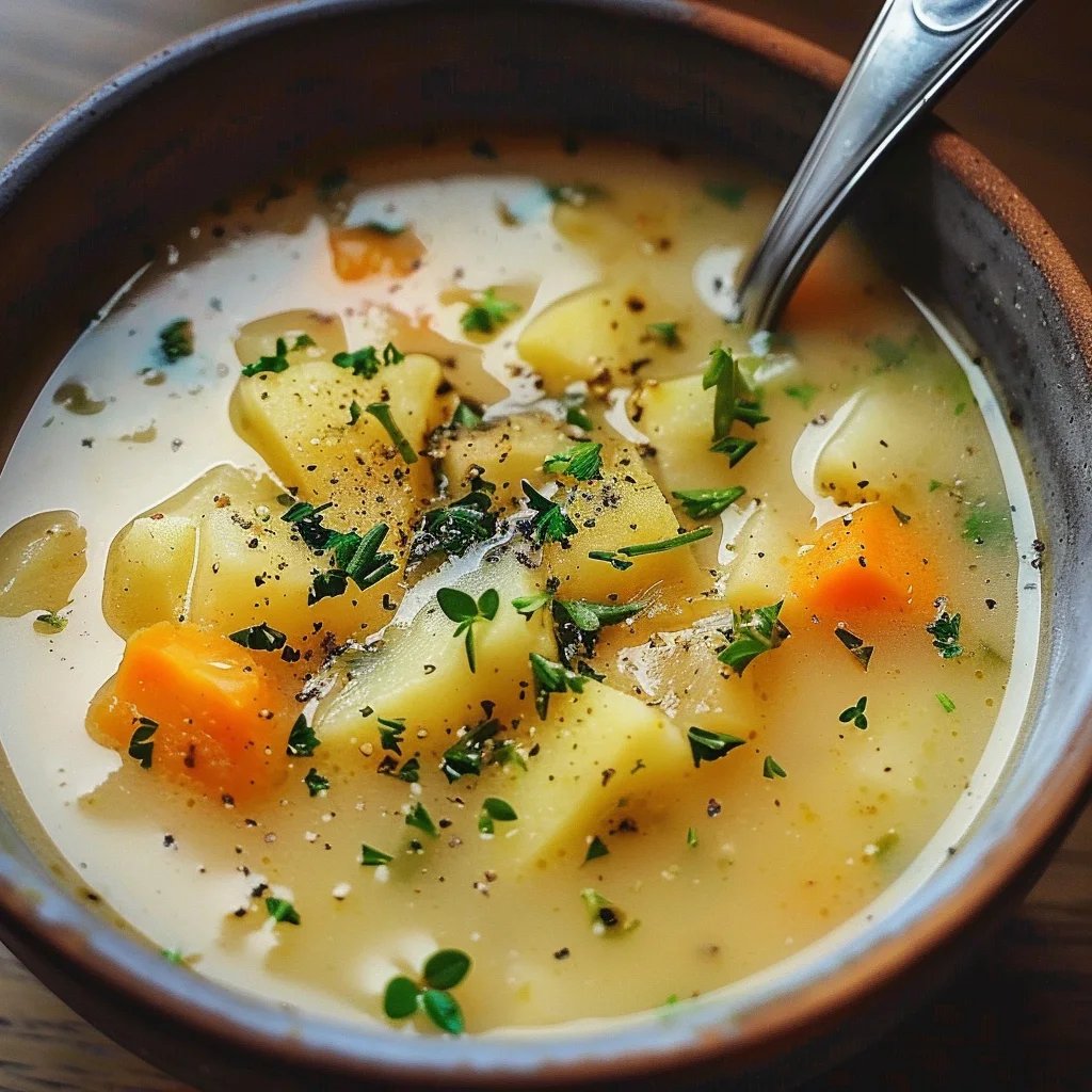 Gebackene Kartoffelsuppe