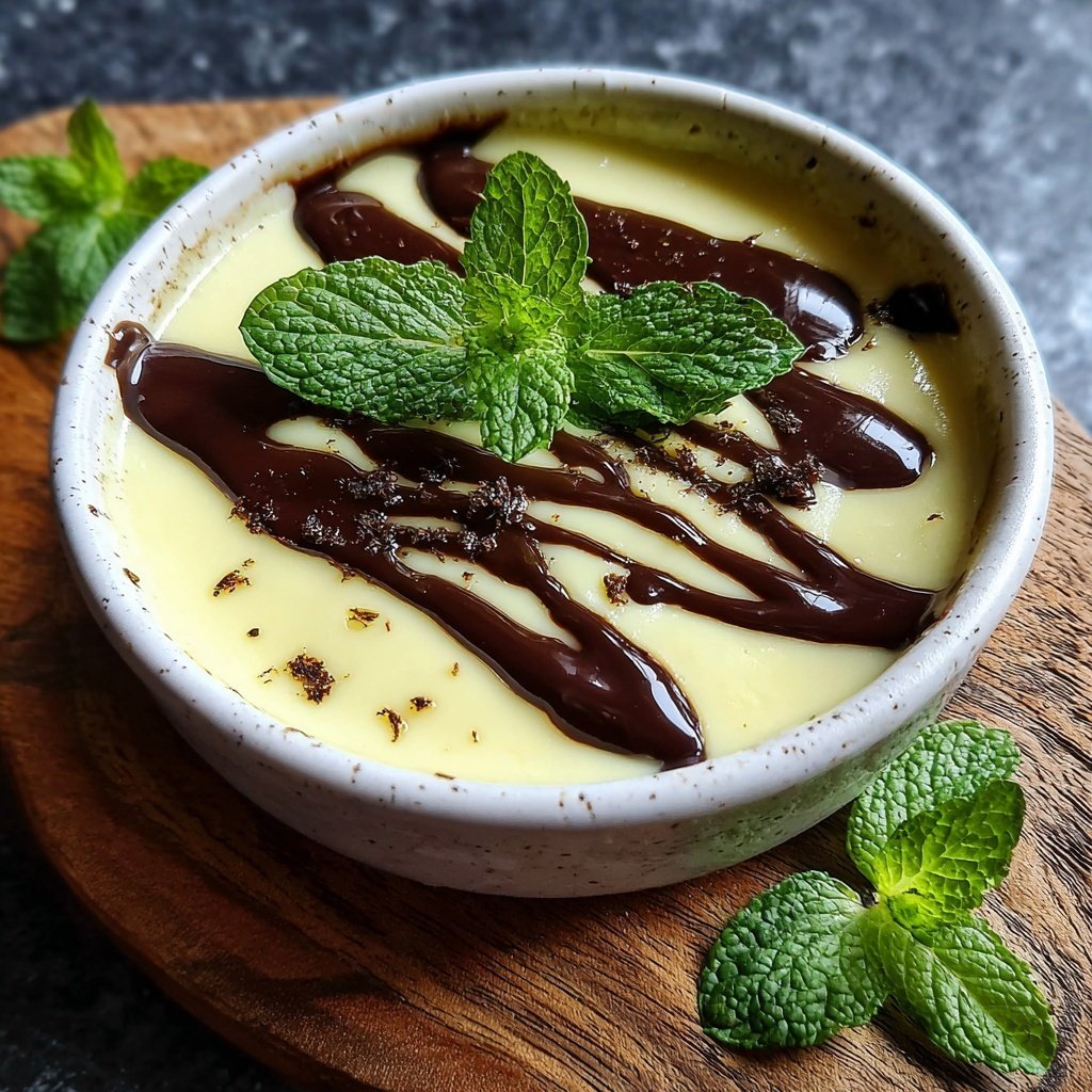 Minz Schokoladen Fondue Dekadenz