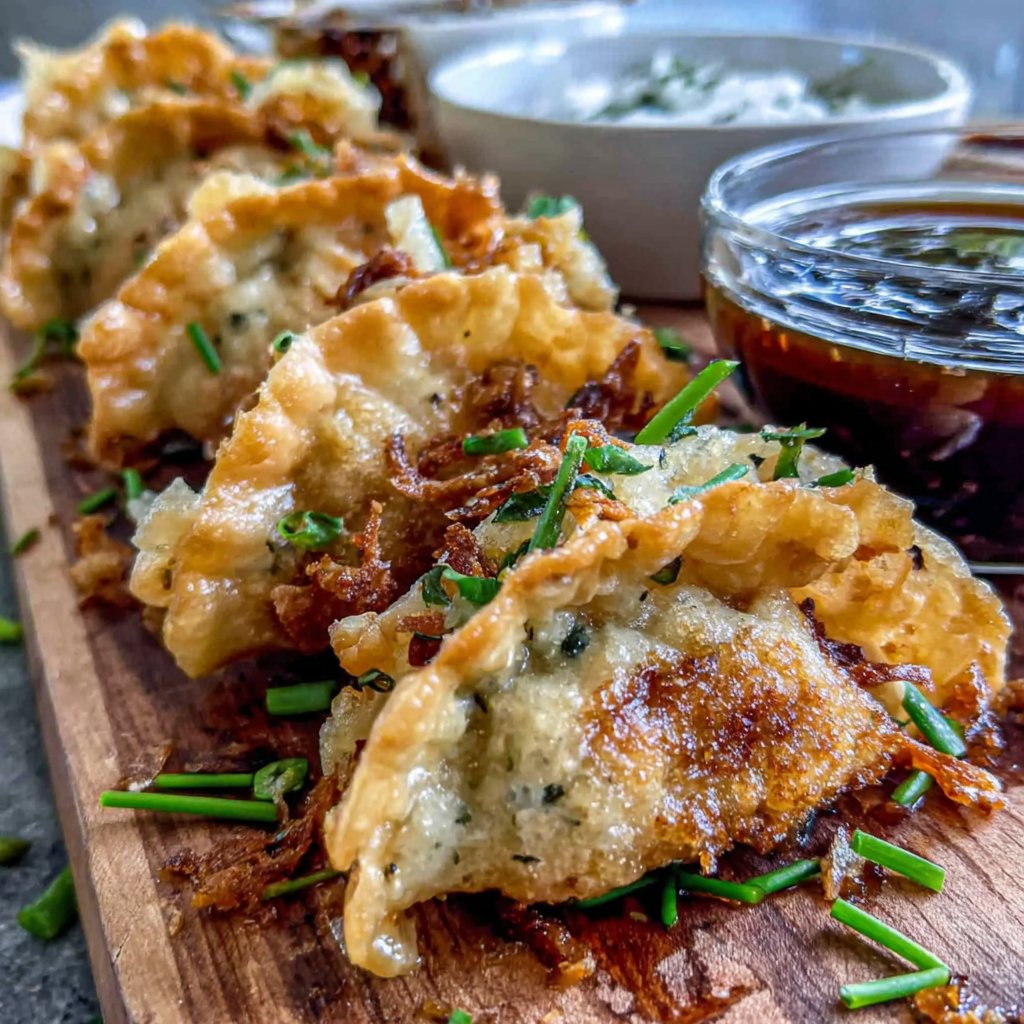 Geschmorte Hähnchen Potstickers