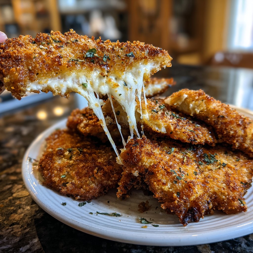 Knusprige Parmesan Hühnchensteaks