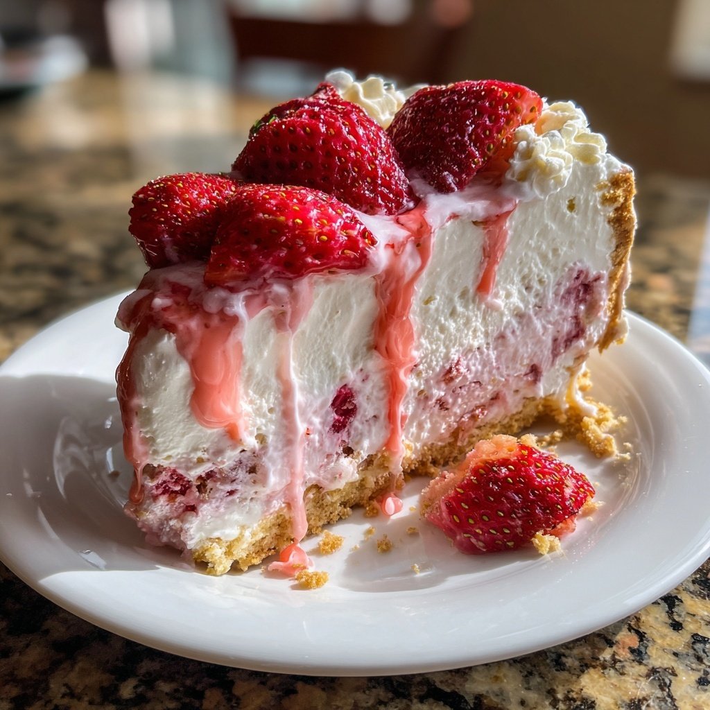 No-Bake Strawberry Ice Cream Cake