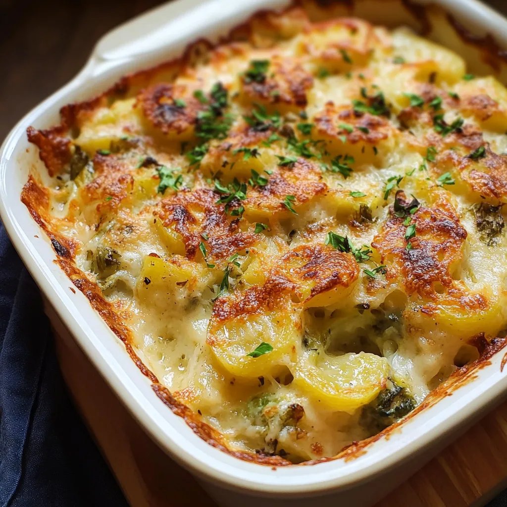 Rosenkohl-Auflauf mit Kartoffeln