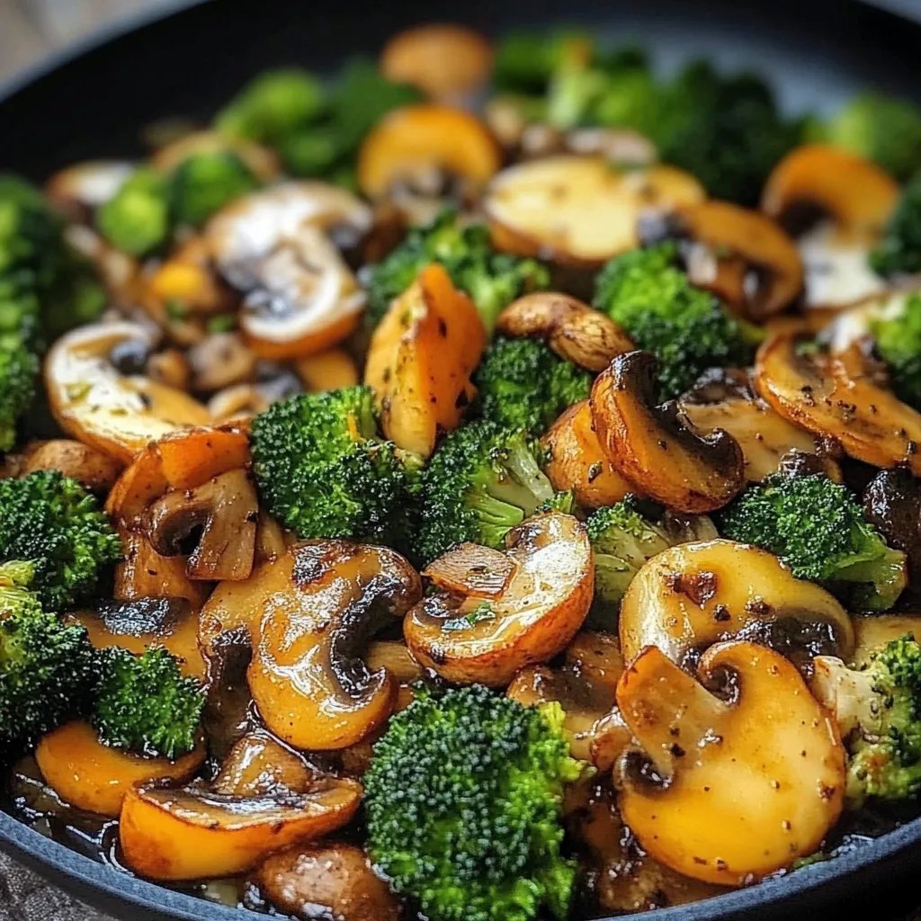 Pfanne mit Champignons, Brokkoli und Karotten: Das Ultimative 5-Zutaten-Rezept