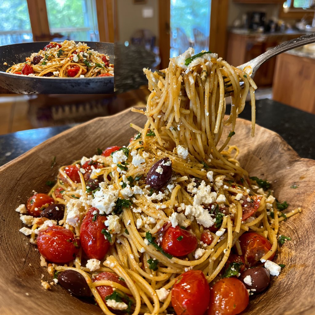 Mediterranean Pasta with Feta