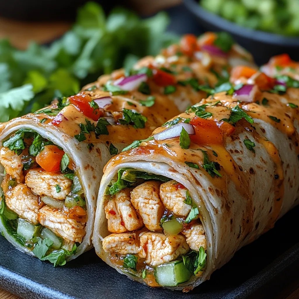 Unglaubliche Thai-Erdnuss-Hähnchen-Wraps: Das Ultimative Rezept für 4 Personen