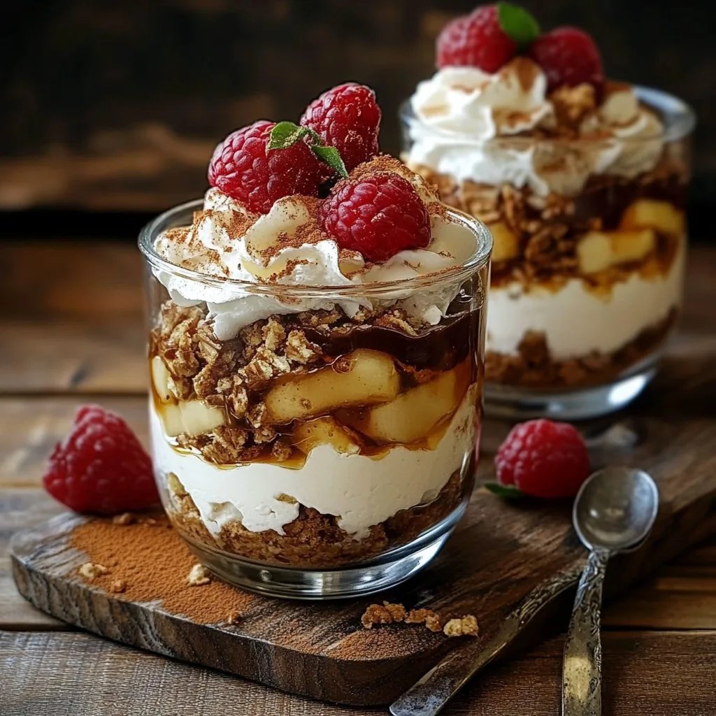 Bratapfel Karamell Trifle