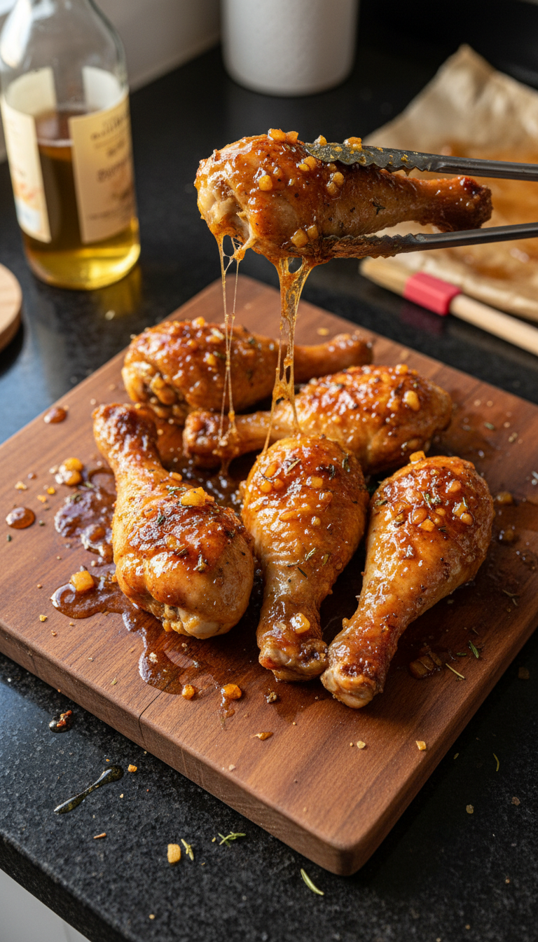 Cider Glasierte Hähnchen Keulen​