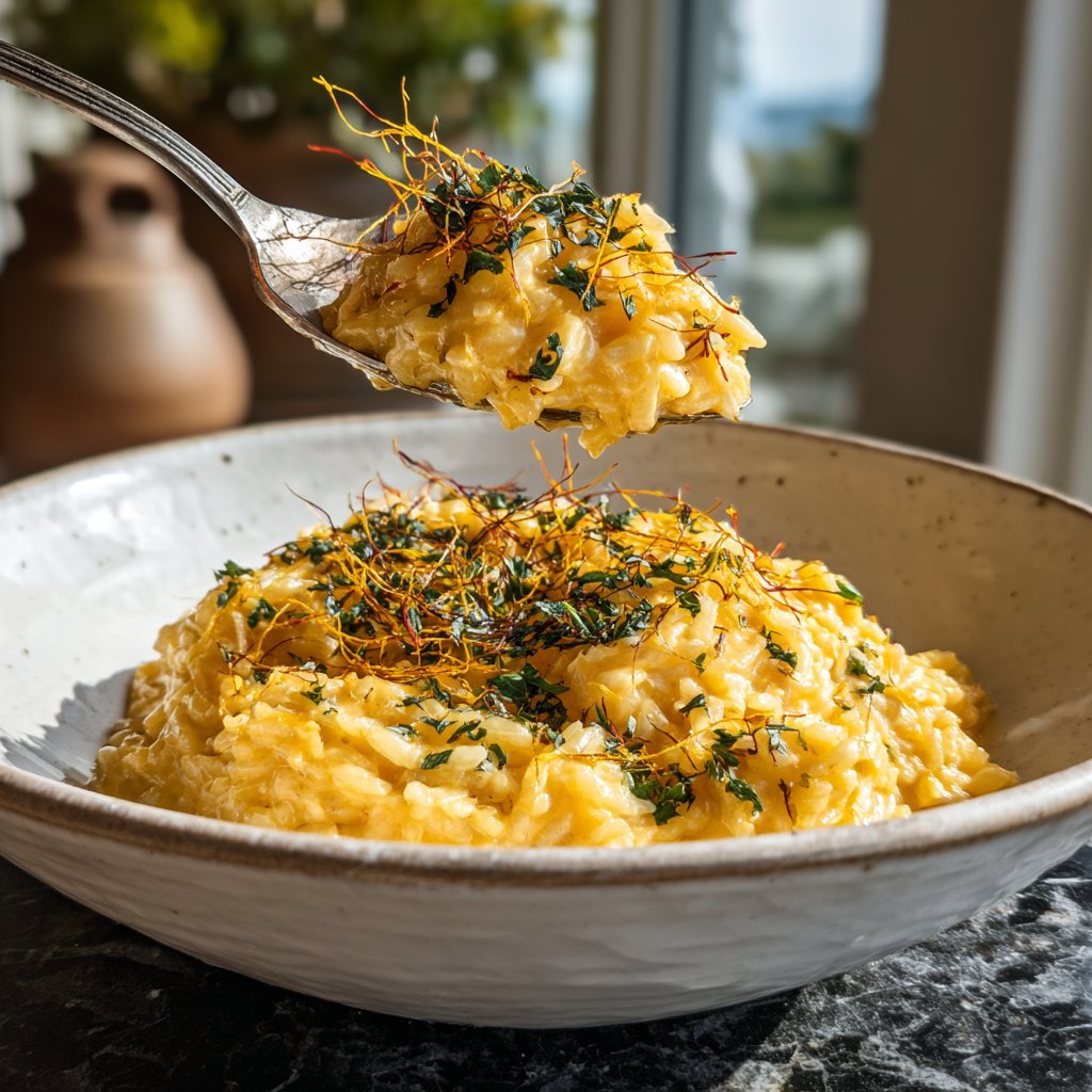 Champagner Risotto elegant romantisches Abendessen