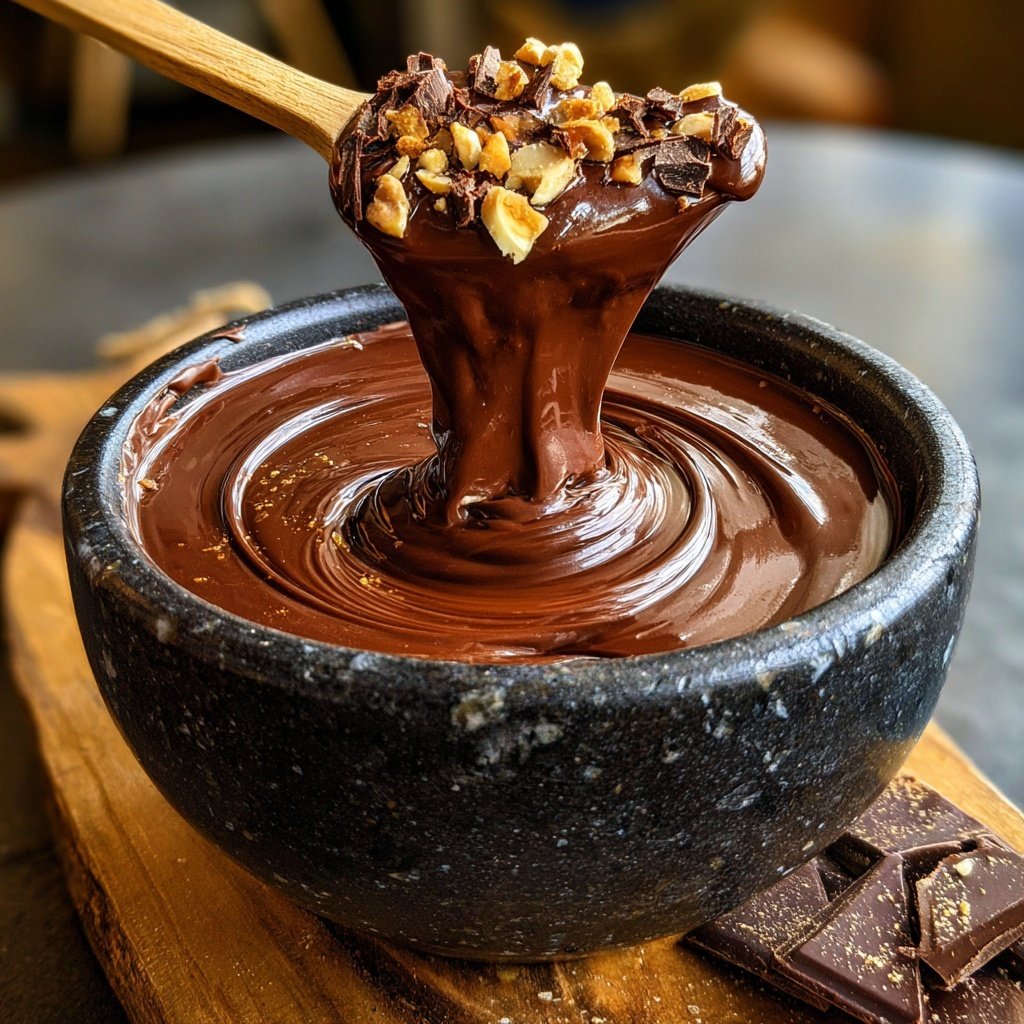 Schokoladen Haselnuss Fondue Fantasie