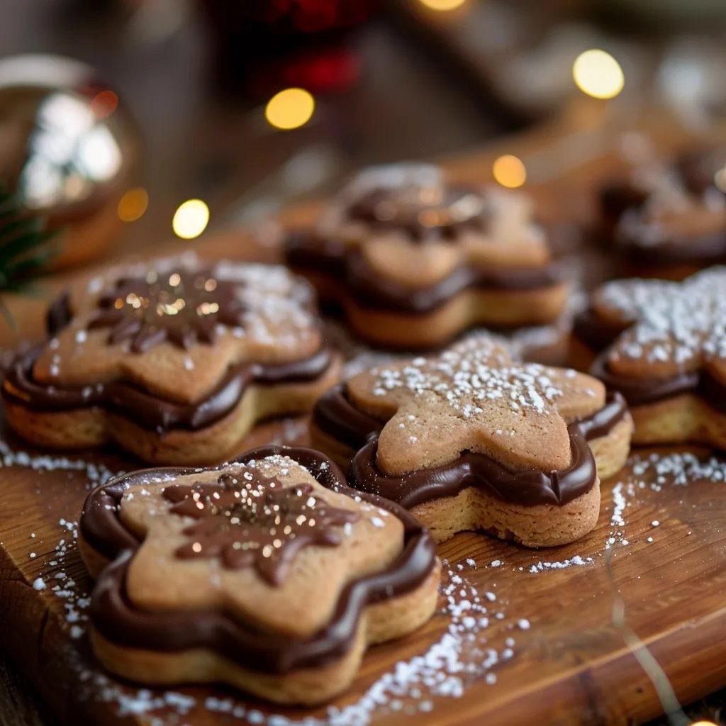 Nutella Plätzchen für Weihnachten