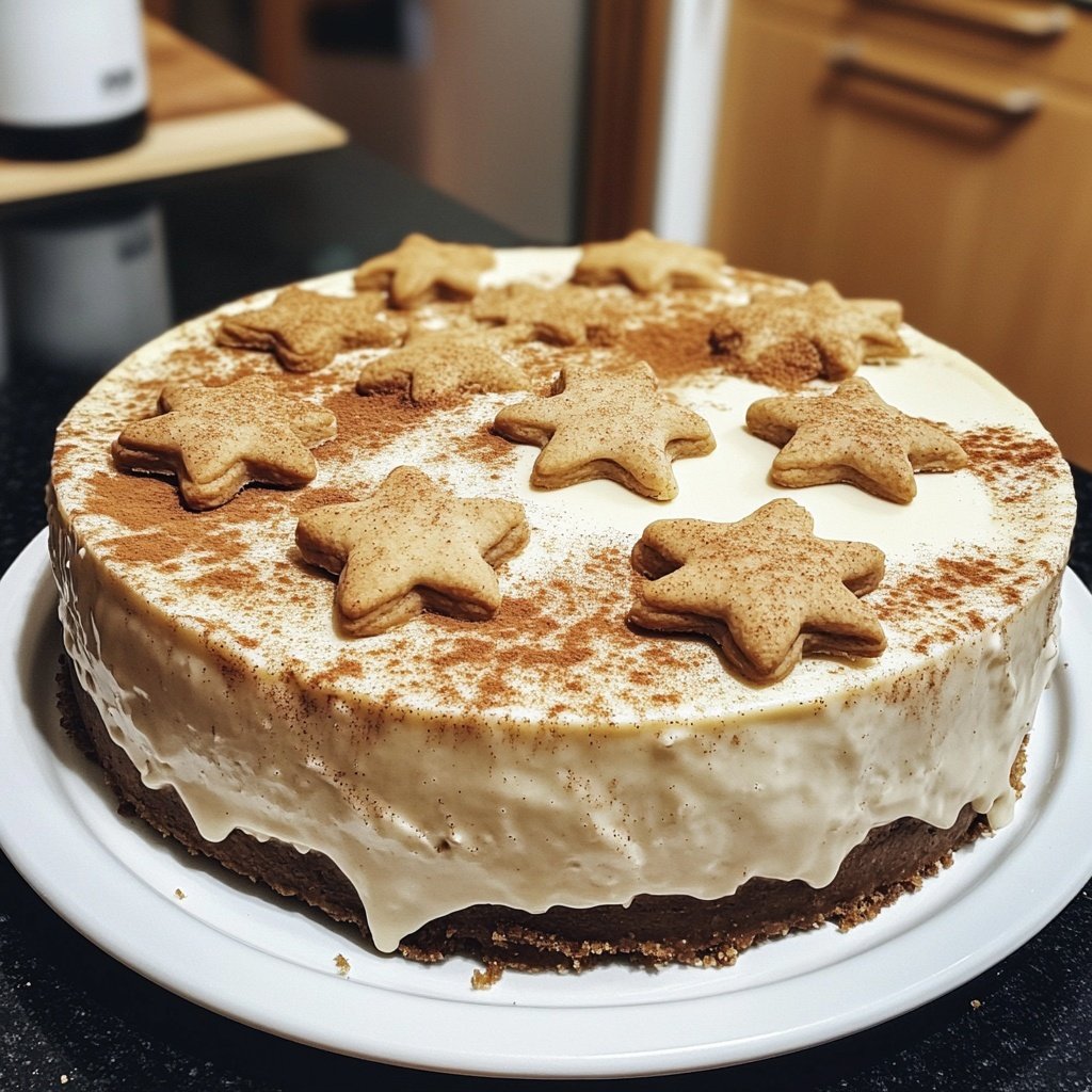 Zimtstern-Cheesecake – Weihnachts-Baking-Dessert