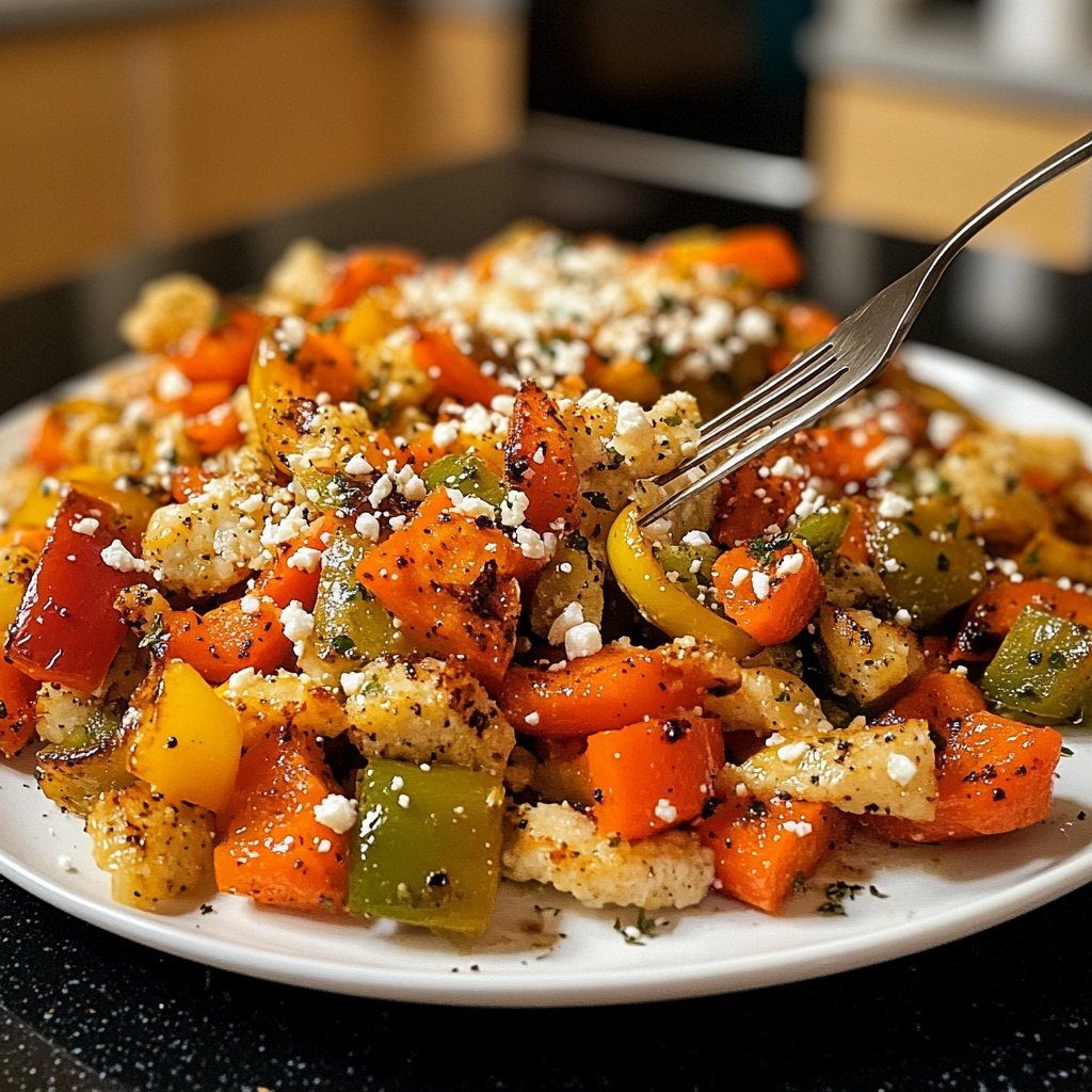 Winterlicher Gesund-&-Leicht-Quinoasalat mit Ofengemüse