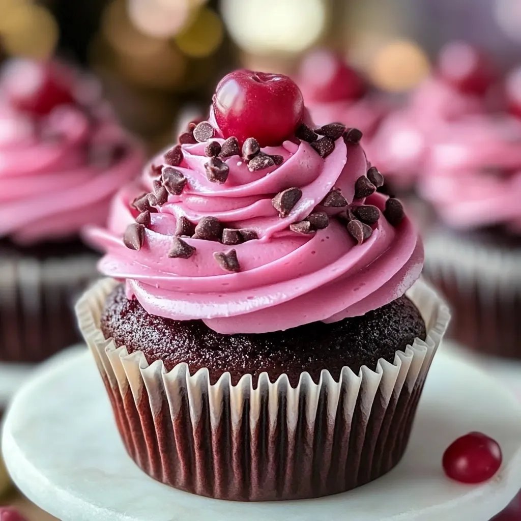 Himmlische Schokoladen-Himbeer-Cupcakes