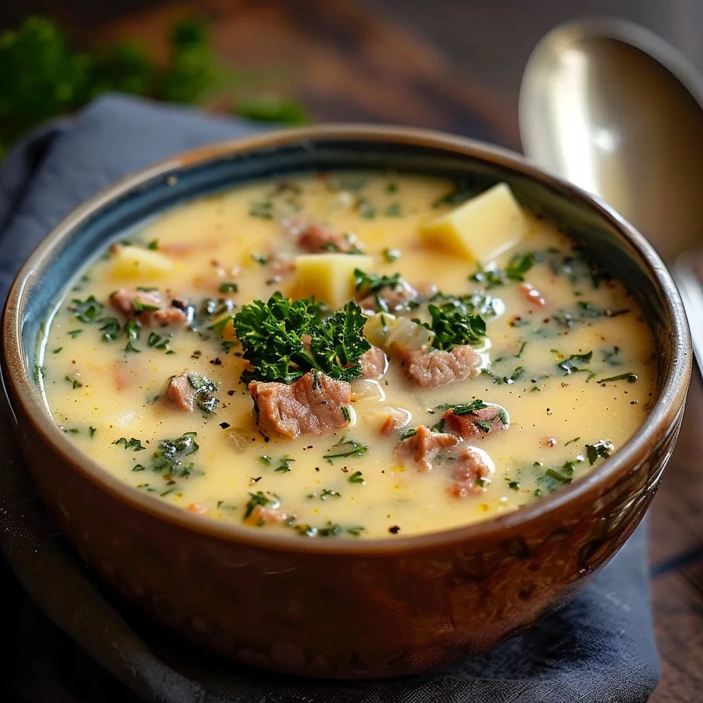 Zuppa Toscana - Cremige Wurst-Kartoffel-Suppe in 40 Min!