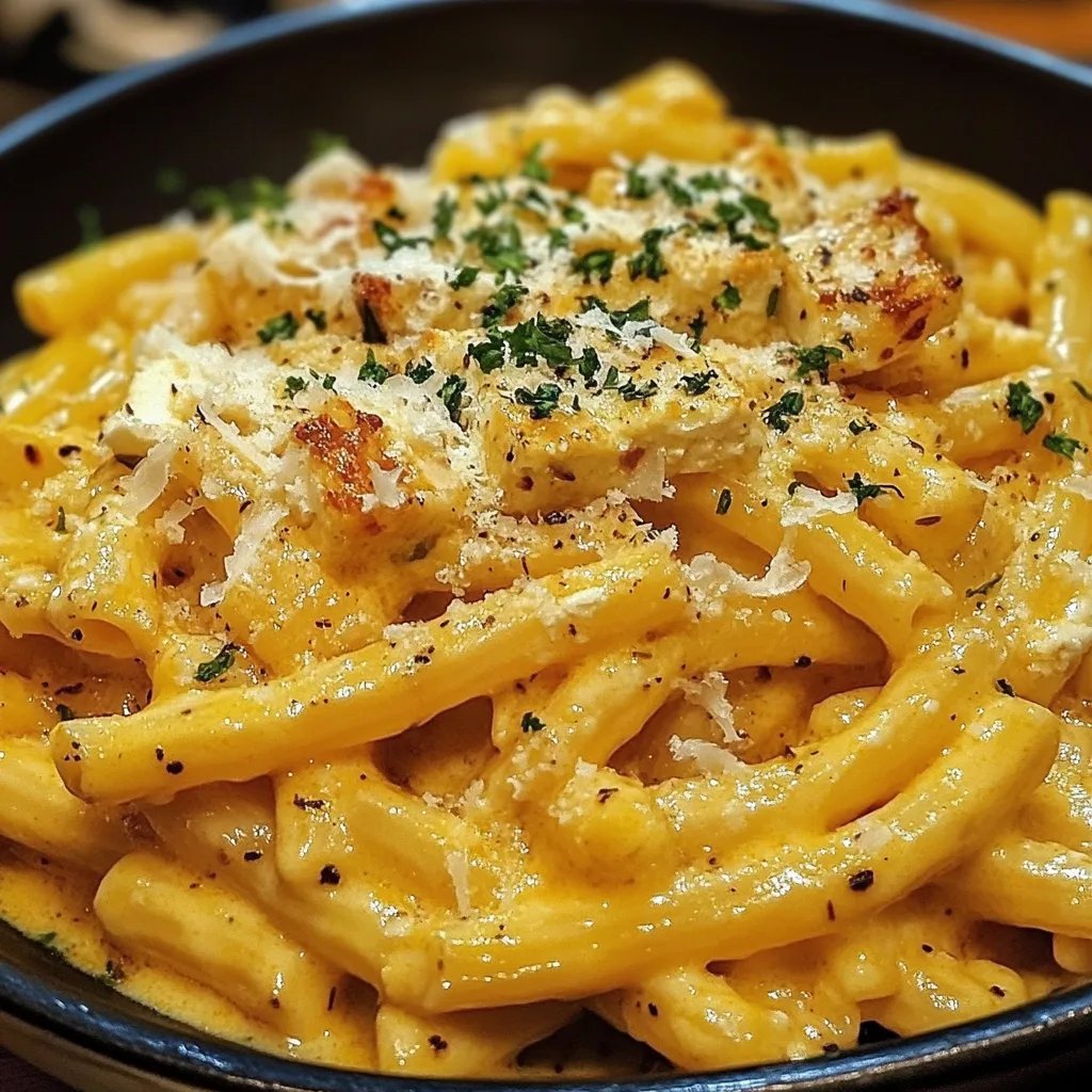 Kürbis Feta Pasta