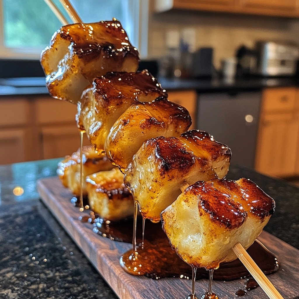 Rosenkohl-Spieße mit Ahornsirup