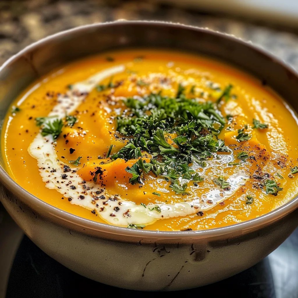 Cremige Kürbis-Kartoffel-Suppe