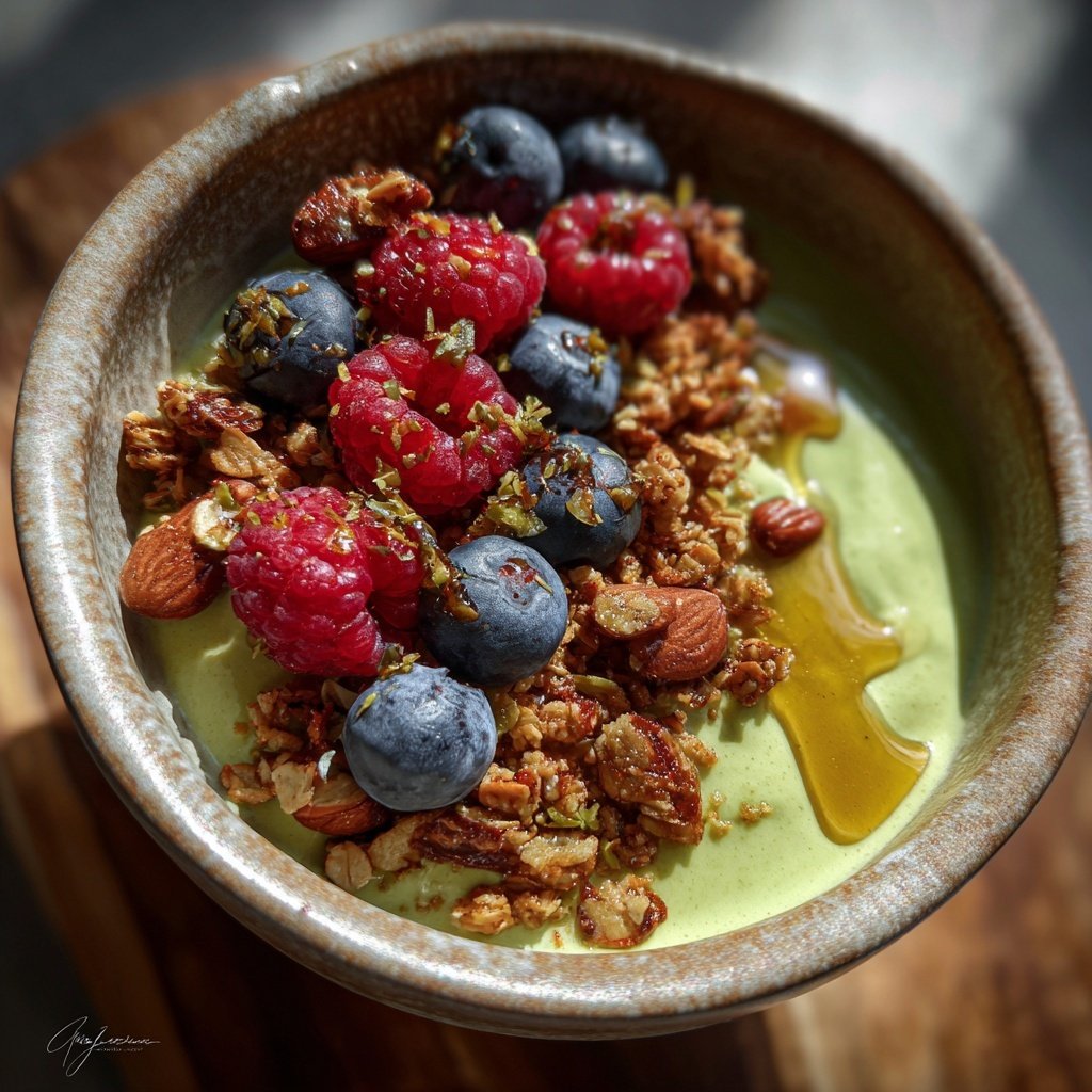 Avocado Mandel Smoothie Bowl