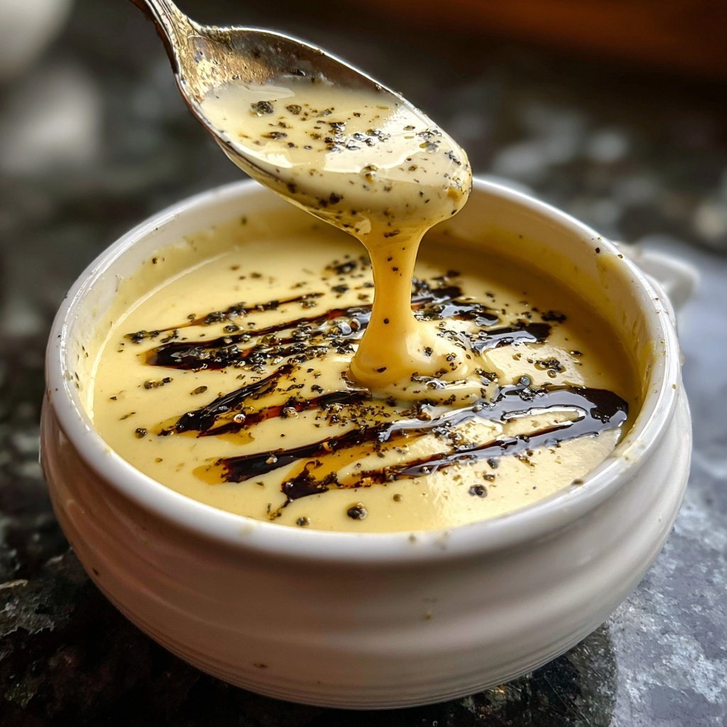 Pastinakencremesuppe mit Trüffelöl