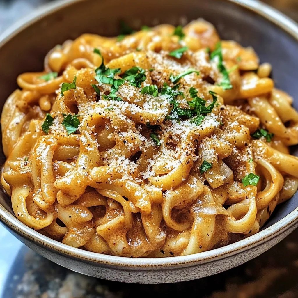 Französische Zwiebelnudeln aus einem Topf: Das Ultimative Rezept für ein Wunderbares Gericht