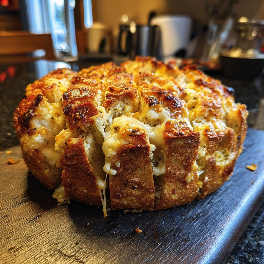 Käsiger Ranch Zupfbrot