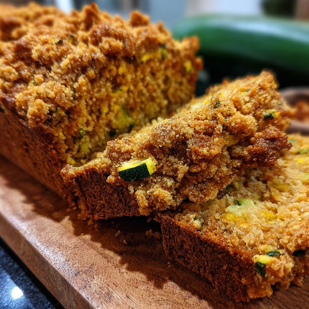 Zucchini Kürbis Streusel Brot
