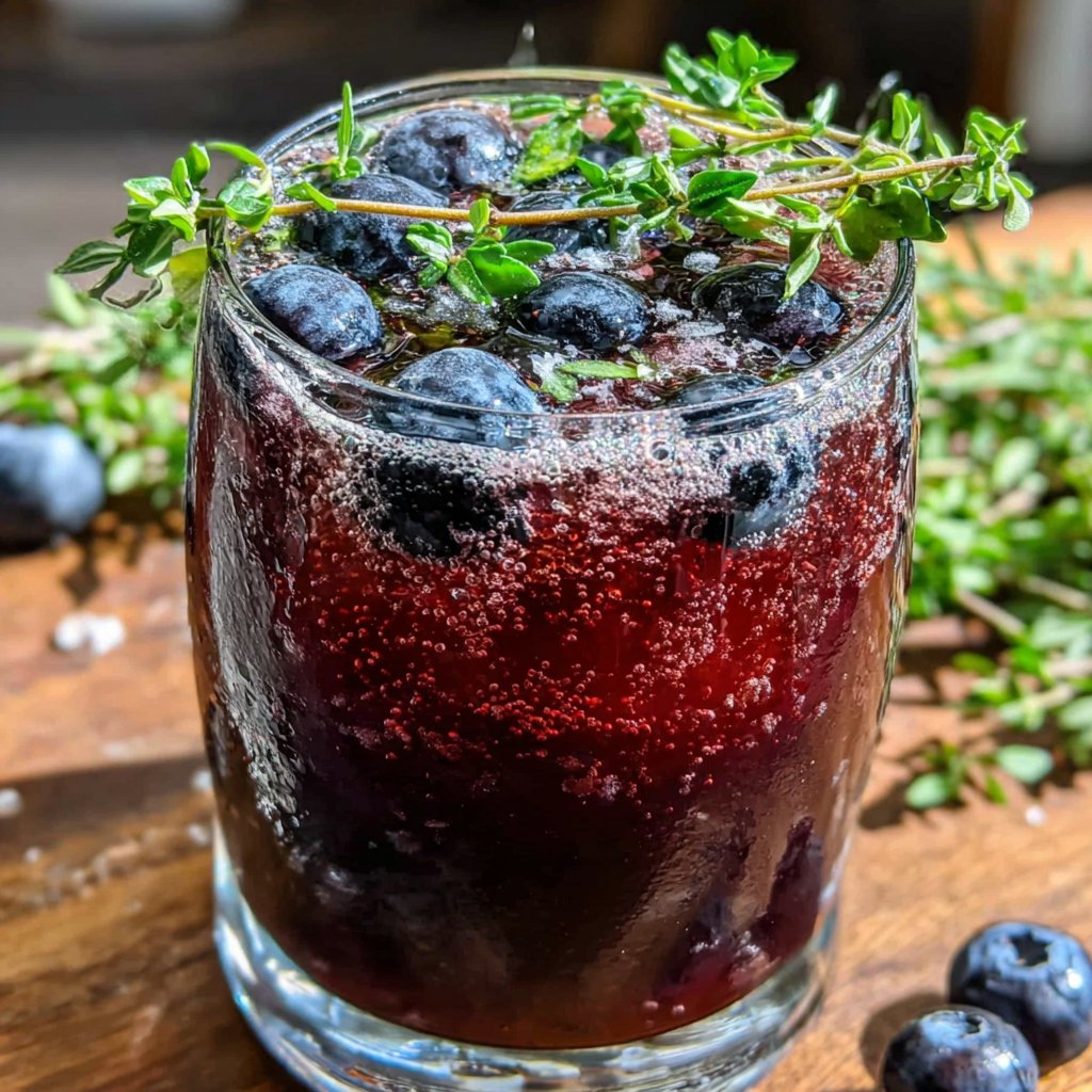 Blaubeer Thymian Spritzer