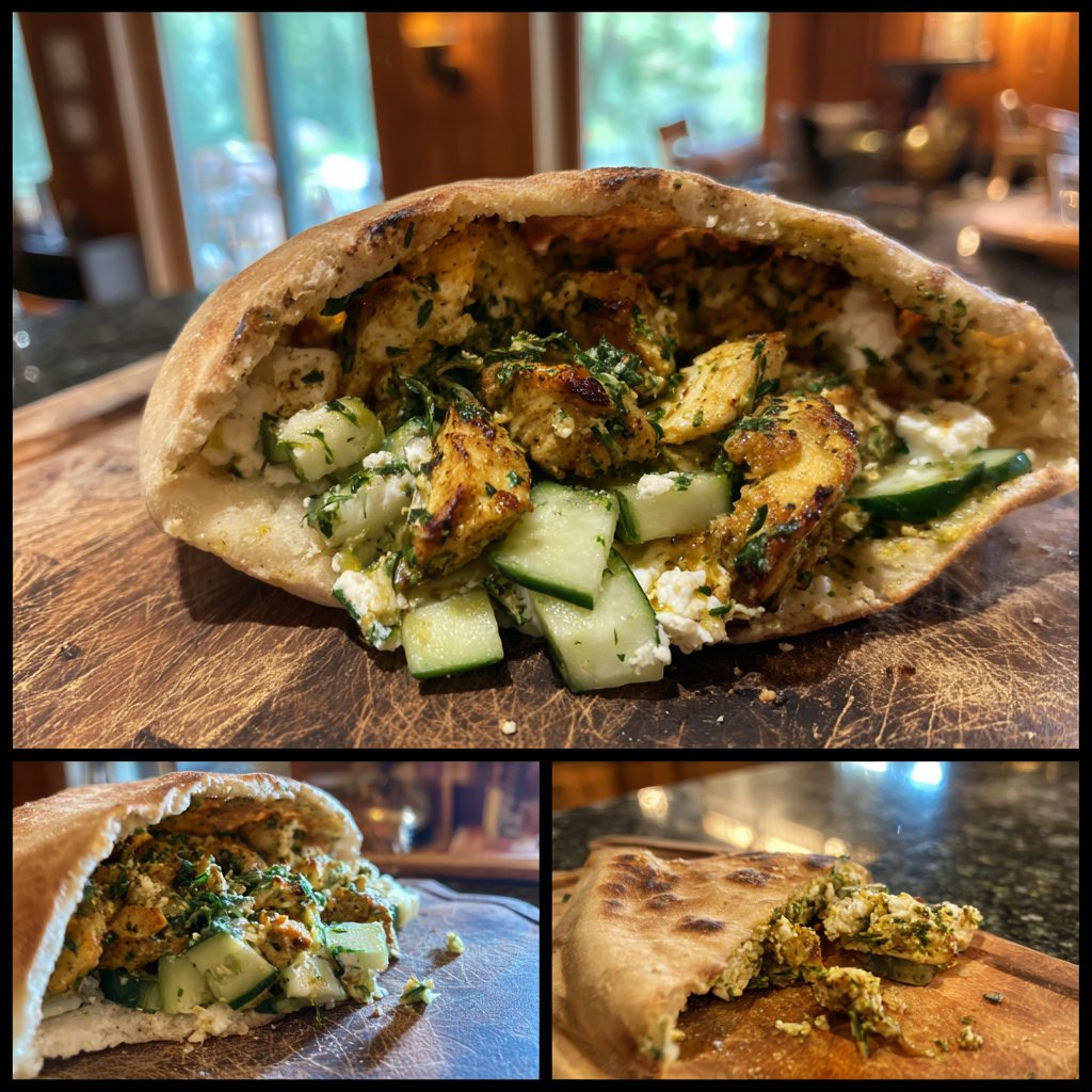 Mediterranean Chicken Pita Pocket