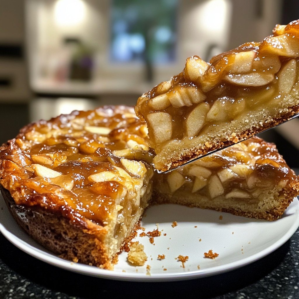 Saisonal-Festlicher Bratapfelkuchen mit Marzipan
