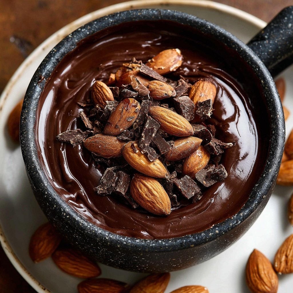 Schokoladen Ahorn Mandel Fondue