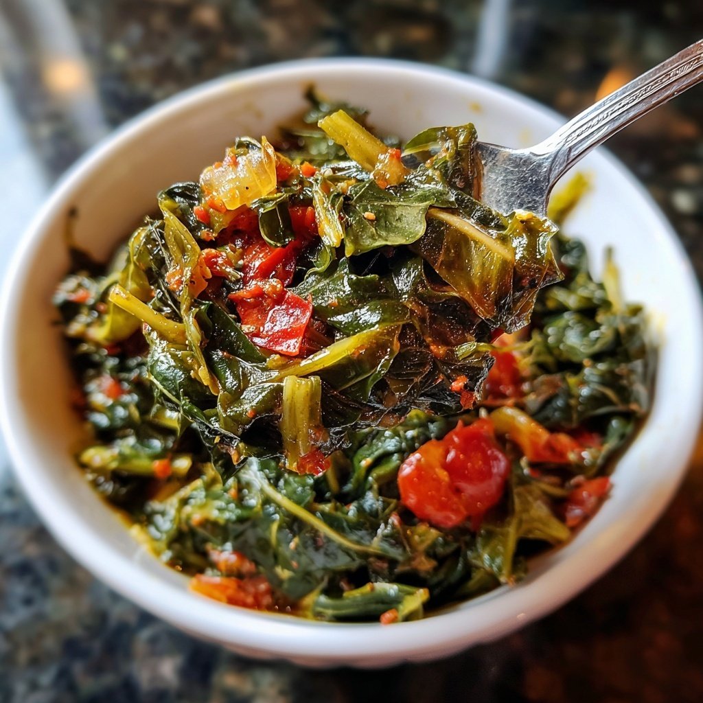 Authentisches Jamaika Callaloo Gericht